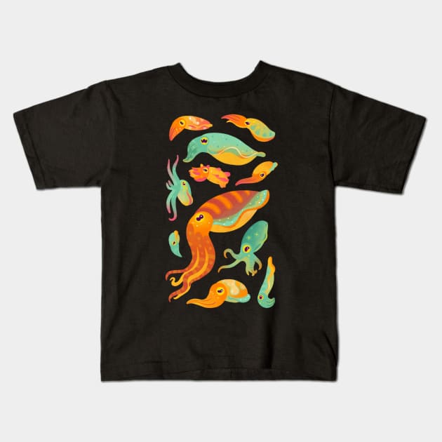 Cuttlefish Kids T-Shirt by pikaole